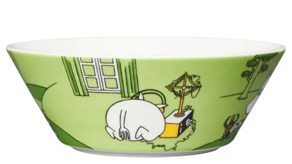Moomin Arabia Mumin-produkte^Mumin-Schale, Mumintroll, grasgrün
