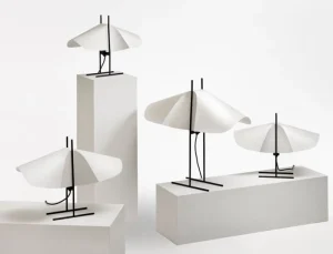 AGO Tischlampen-Motarasu Cho Tischleuchte, weiß - schwarz