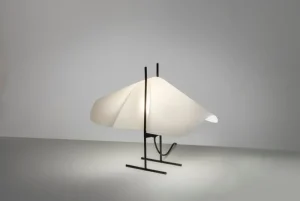 AGO Tischlampen-Motarasu Cho Tischleuchte, weiß - schwarz