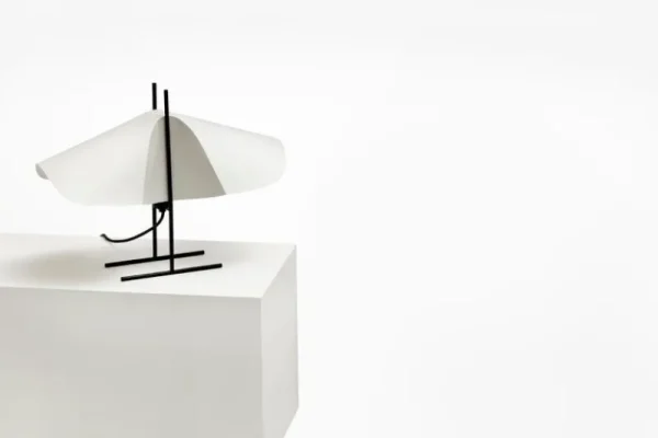 AGO Tischlampen-Motarasu Cho Tischleuchte, weiß - schwarz