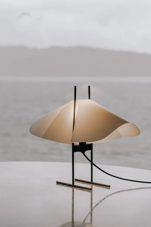 AGO Tischlampen-Motarasu Cho Tischleuchte, weiß - schwarz