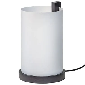 ferm LIVING Tischlampen-Motarasu Enso Tischleuchte, weiß - schwarz gebeizte Eiche