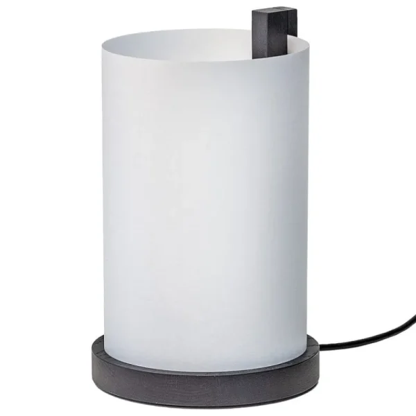 ferm LIVING Tischlampen-Motarasu Enso Tischleuchte, weiß - schwarz gebeizte Eiche