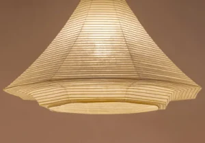 HAY Deckenleuchten-Motarasu Fuji Pendelleuchte, Washi-Papier - Bambus