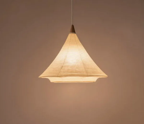 HAY Deckenleuchten-Motarasu Fuji Pendelleuchte, Washi-Papier - Bambus