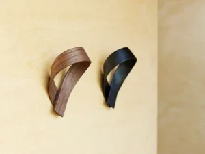 Motarasu Garderoben Und Kleiderbügel^Ribbon Kleiderhaken, 2er-Set, schwarz