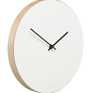 Muoto Collection Uhren-Wanduhr Kiekko, weiß
