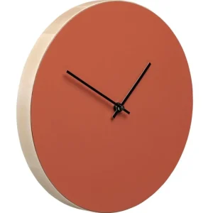 Muoto Collection Uhren-Wanduhr Kiekko, ziegelfarben