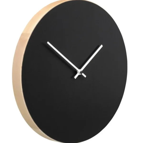 Arne Jacobsen Uhren-Muoto Collection Wanduhr Kiekko, schwarz