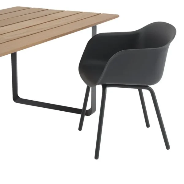 Tapio Anttila Collection Tische-Muuto 70/70 Outdoor Tisch, 225 x 90 cm, Sapele-Mahagoni - Anthrazit