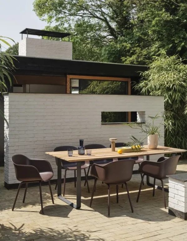 Tapio Anttila Collection Tische-Muuto 70/70 Outdoor Tisch, 225 x 90 cm, Sapele-Mahagoni - Anthrazit