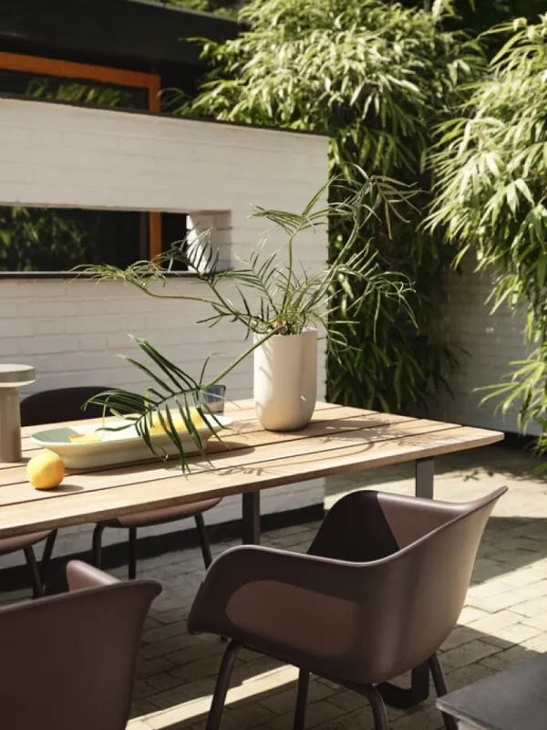 Tapio Anttila Collection Tische-Muuto 70/70 Outdoor Tisch, 225 x 90 cm, Sapele-Mahagoni - Anthrazit