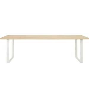 Audo Copenhagen Tische-Muuto 70/70 Tisch, 255 x 108 cm, Eiche massiv – Weiß