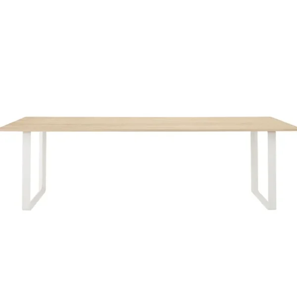 Audo Copenhagen Tische-Muuto 70/70 Tisch, 255 x 108 cm, Eiche massiv – Weiß