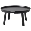 Miniforms Tische-Muuto Around Couchtisch, groß, schwarz
