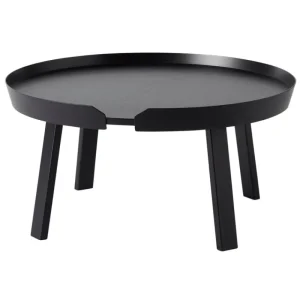 Miniforms Tische-Muuto Around Couchtisch, groß, schwarz