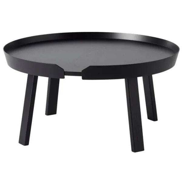 Miniforms Tische-Muuto Around Couchtisch, groß, schwarz