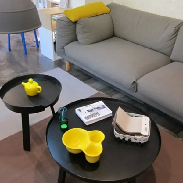 Miniforms Tische-Muuto Around Couchtisch, groß, schwarz