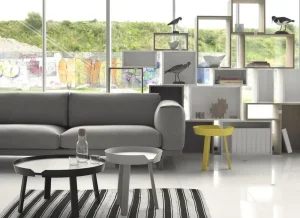 Miniforms Tische-Muuto Around Couchtisch, groß, schwarz