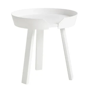 Woud Tische-Muuto Around Couchtisch, klein, weiß