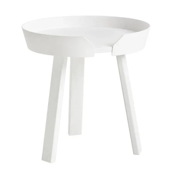 Woud Tische-Muuto Around Couchtisch, klein, weiß