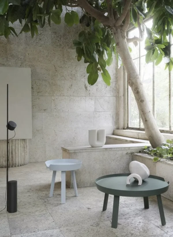 Matri Tische-Muuto Around Couchtisch, klein, Hellblau