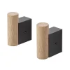 Muuto Garderoben Und Kleiderbügel^Attach Kleiderhaken, 2 Stück, schwarz - Eiche