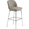 Nikari Sitzgelegenheiten-Muuto Barhocker Oslo, 75 cm, Ocean 32 – Chrom
