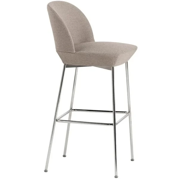 Nikari Sitzgelegenheiten-Muuto Barhocker Oslo, 75 cm, Ocean 32 – Chrom