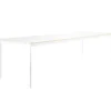 HAY Tische-Muuto Base Tisch, 190 x 85 cm, Laminat mit Sperrholzkanten, weiß