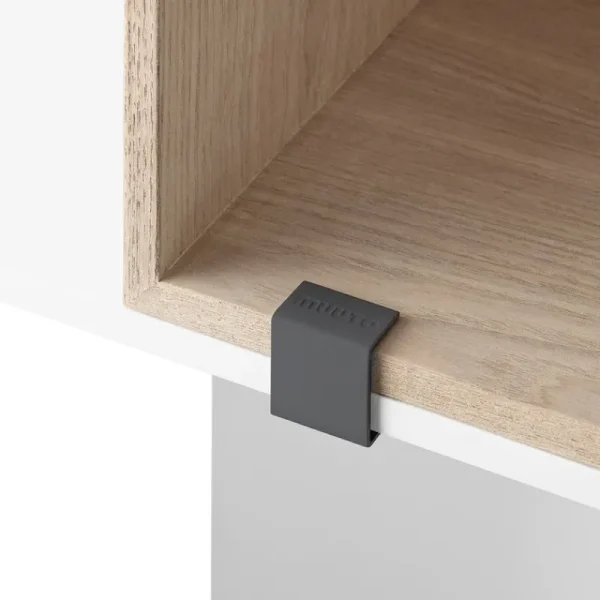 String Furniture Regale-Muuto Clip Mini Stacked, 5 Stück, grau