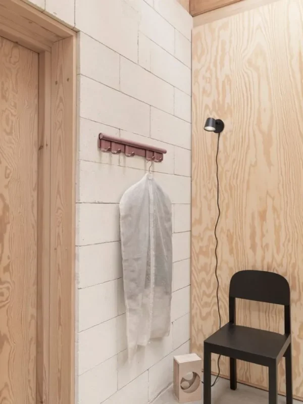 Muuto Garderoben Und Kleiderbügel^Coil Wandgarderobe, 60 cm, Pflaume