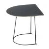 NORR11 Tische-Muuto Couchtisch Airy, halbe Größe, schwarz