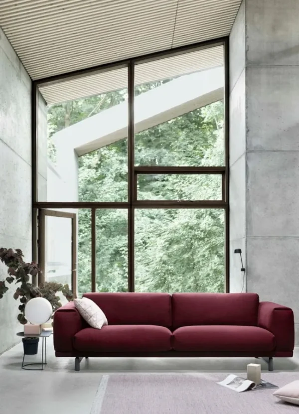 &Tradition Tische-Muuto Couchtisch Airy, halbe Größe, grau