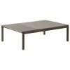 HAY Tische-Muuto Couple Couchtisch,120 x 84 cm, glatt/gewellt, Taupe - Eiche dunk