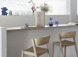 Fritz Hansen Sitzgelegenheiten-Muuto Cover Barhocker, 75 cm, Eiche