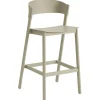 Muuto Sitzgelegenheiten-Cover Barstuhl, 75 cm, Dunkelbeige