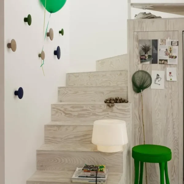 Muuto Garderoben Und Kleiderbügel^Dots Wood Garderobenhaken, 5 Stück, Eiche