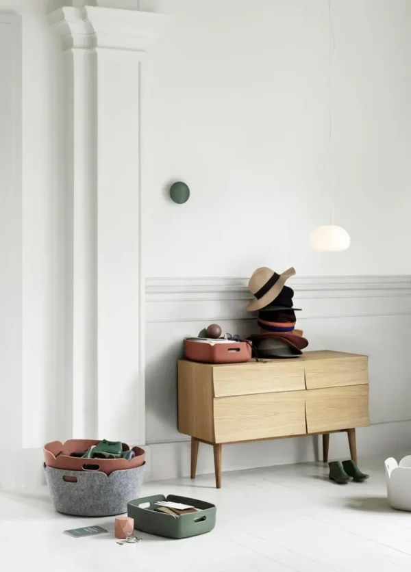 Muuto Garderoben Und Kleiderbügel^Dots Wood Kleiderhaken, salbeigrün