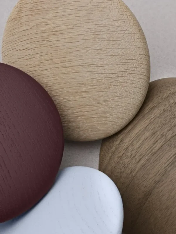 Muuto Garderoben Und Kleiderbügel^Dots Wood Kleiderhaken, Hellblau