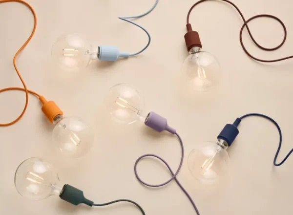 Motarasu Deckenleuchten-Muuto E27 LED Pendelleuchte, hellorange