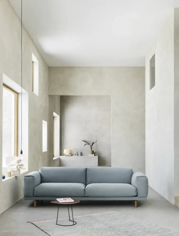 Vitra Deckenleuchten-Muuto E27 LED Pendelleuchte, blassblau