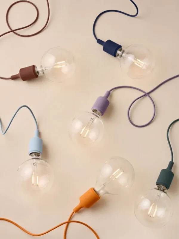 Motarasu Deckenleuchten-Muuto E27 LED Pendelleuchte, hellorange