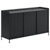 Audo Copenhagen Aufbewahrungsmöbel-Muuto Enfold Sideboard, 148 cm, hoch, Schwarz