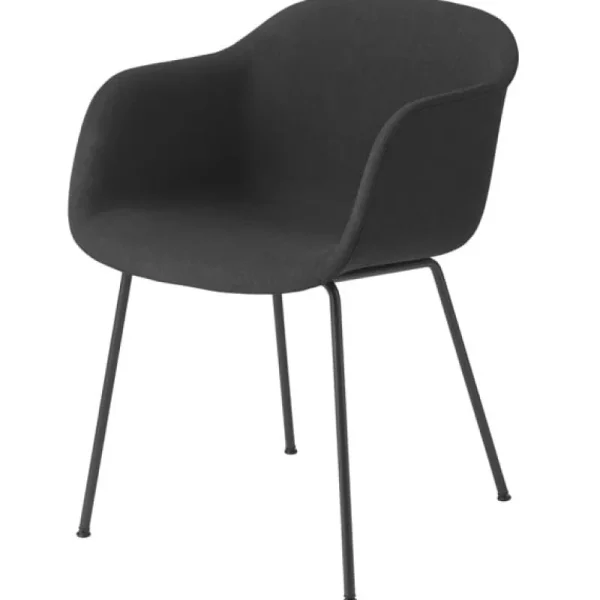 Vitra Sitzgelegenheiten-Muuto Fiber Sessel, Rohrgestell, Remix 183/schwarz
