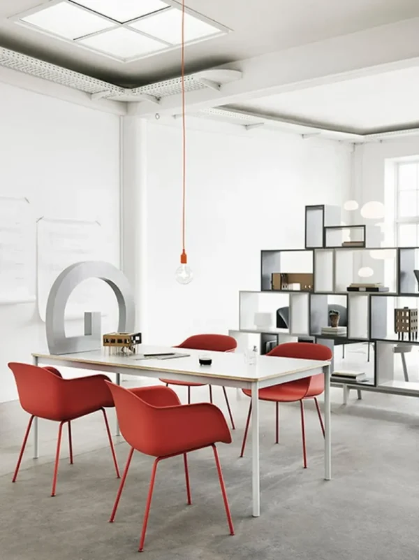 Frama Sitzgelegenheiten-Muuto Fiber Sessel, Rohrgestell, grün