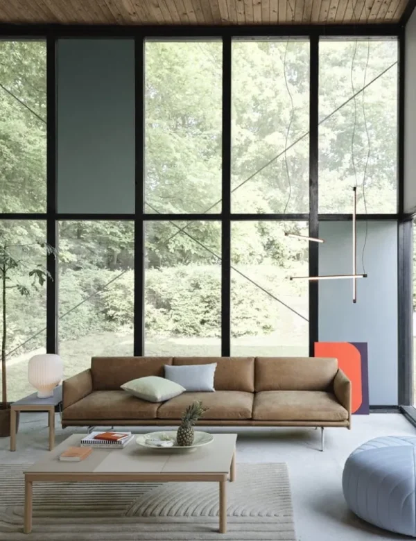 Flos Deckenleuchten-Muuto Fine Hängeleuchte, 90 cm, Tiefrot