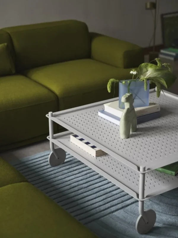 Vitra Tische-Muuto Flow Couchtisch, 95 x 95,5 cm, grau