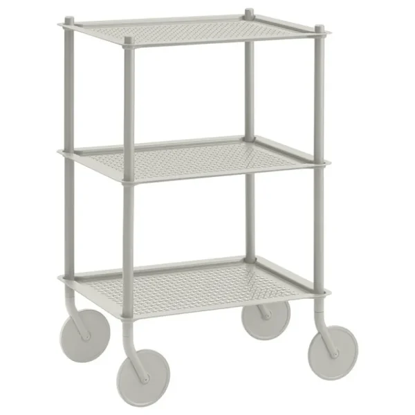 Muuto Aufbewahrungsmöbel | Tische-Flow Servierwagen, 3 Ebenen, Grau