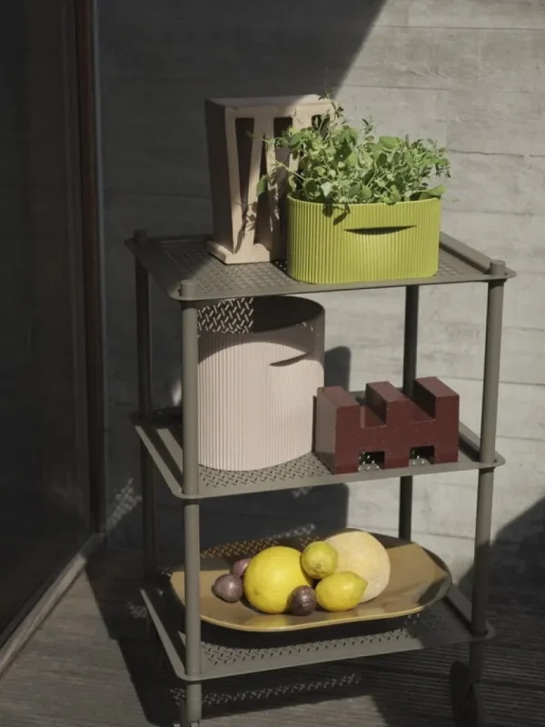 Muuto Indoor-gardening | Aufbewahrungsmöbel^Flow Servierwagen, 3 Ebenen, taupe